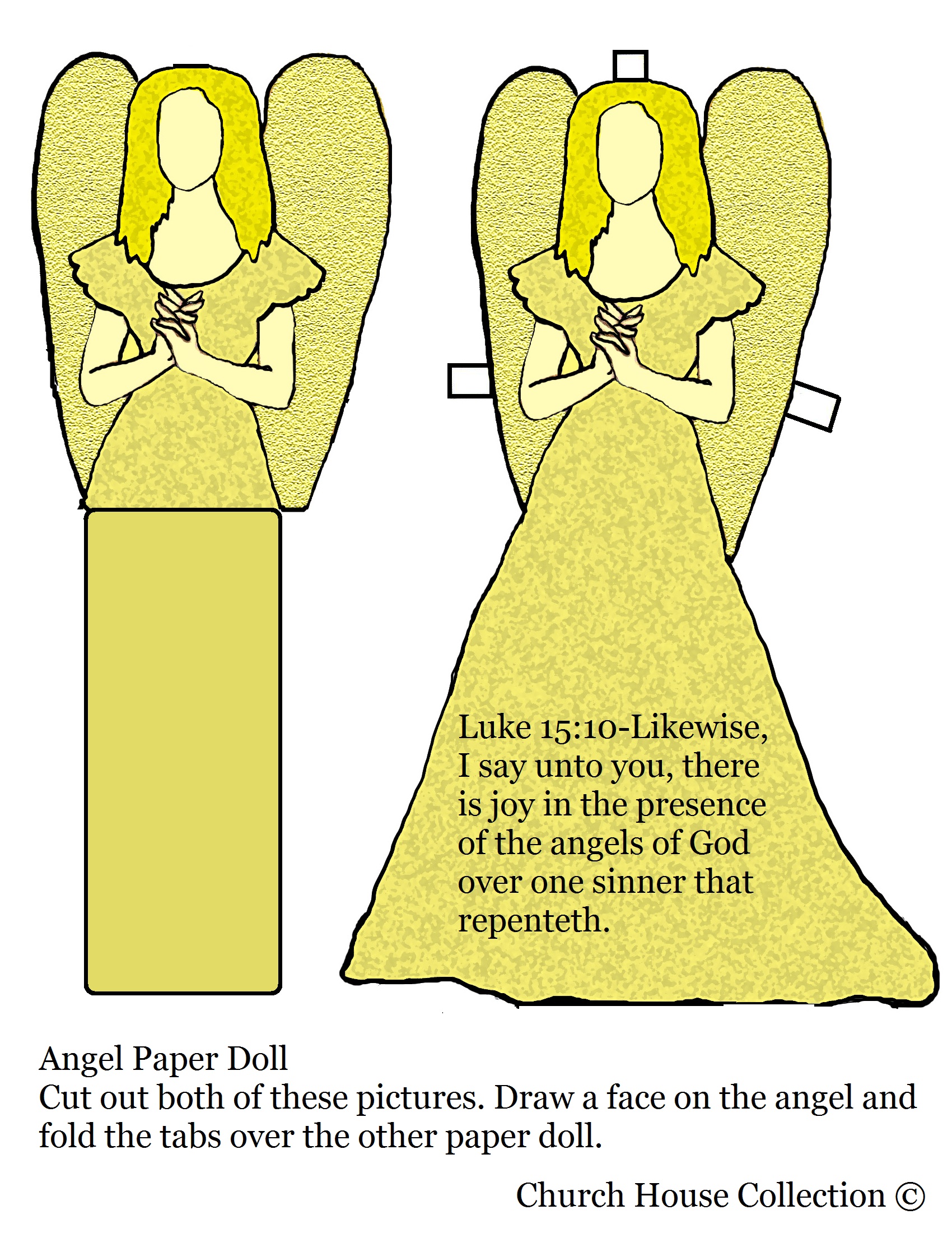 Angel Paper Doll Craft